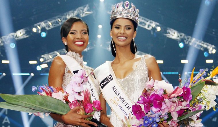 Thulisa Keyi and Tamaryn Green Miss South Africa