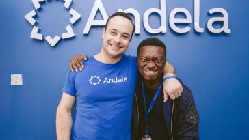 Jeremy Johnson (left), CEO of Andela