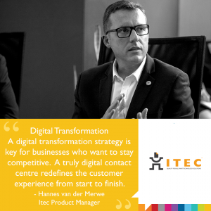 Hannes van der Merwe, Itec South Africa’s Senior Product Manager
