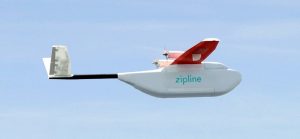 Zipline Medical Supplies Delivery Drone