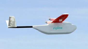 Zipline Medical Supplies Delivery Drone