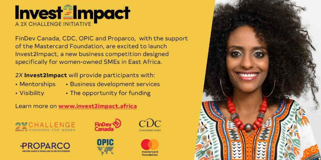 100 East African Women-Owned Businesses to Compete in Invest2Impact Challenge