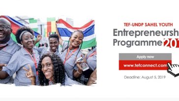 UNDP and TEF Launch Youth Entrepreneurship Program for Sahel Region of Africa