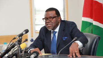 Namibian President, Hage Geingob