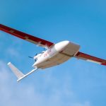 A Zipline drone in Ghana