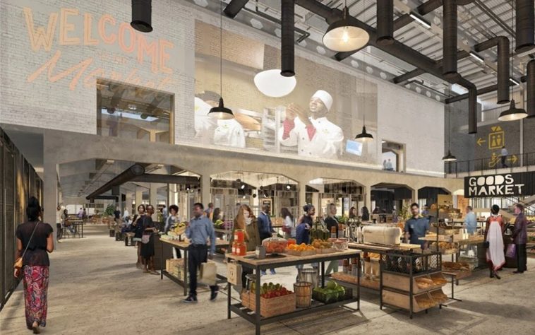 Artist impressiom of cape town v&a waterfront