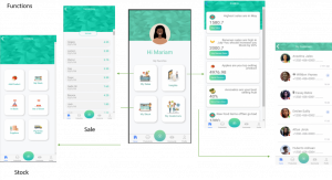 WEDP interface screens