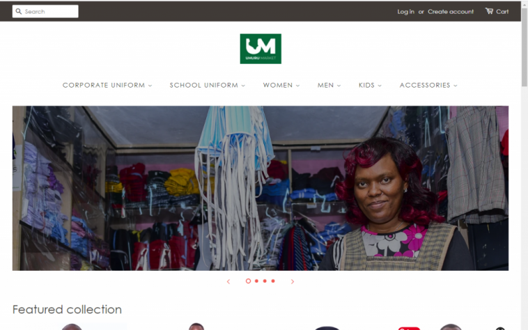 Uhuru market ecommerce website