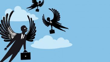 Angel investor animated graphics