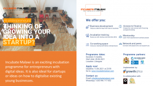 Incubate Malawi Flyer (1)